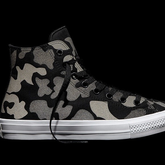 Converse Chuck Taylor II Reflective Charcoal Camo High-Top 2015 Release Size 7.5 - Picture 2 of 12